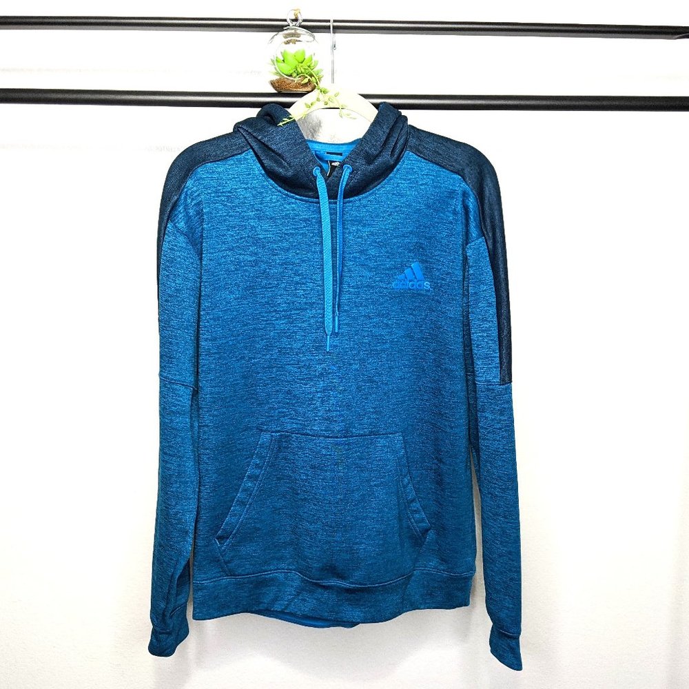 Adidas BQ8738 939014 Turquoise Marled Hoodie SZ M